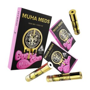 Bubble Gum Haze Cartridge 1000mg Muha Meds