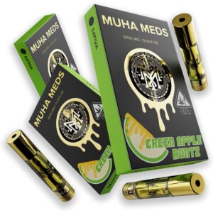 Green Apple Runtz Cartridge 1000mg Muha Meds