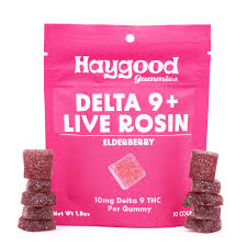 Haygood Delta 9 THC Live Resin Gummies Elderberry 100mg